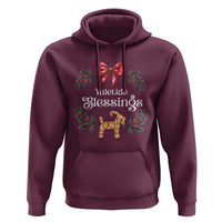 Yuletide Blessings Hoodie Yule Goat Winter Solstice Christmas Wreath