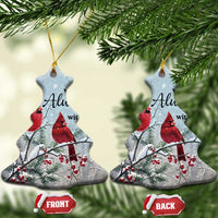 Memorial Christmas Ornament We Are Always With You Cardinal Birds Winter Season - Wonder Print Shop