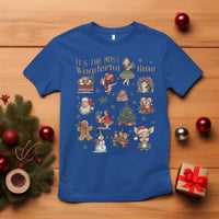 Retro Vintage Christmas T Shirt It's The Most Wonderful Time Xmas - Wonder Print Shop