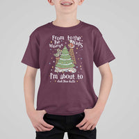 From The Windows To The Walls I'm About To Deck These Halls Christmas T Shirt For Kid - Wonder Print Shop