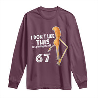 Funny Marcus The Worm 67 Meme Long Sleeve Shirt I Dont Like This Its Pissing Me Off - Wonder Print Shop