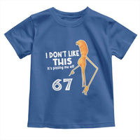 Funny Marcus The Worm 67 Meme Toddler T Shirt I Dont Like This Its Pissing Me Off - Wonder Print Shop