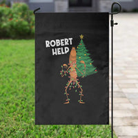 Funny Marcus The Worm Christmas Garden Flag Robert Help Xmas Tree - Wonder Print Shop