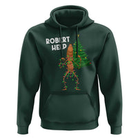 Funny Marcus The Worm Christmas Hoodie Robert Help Xmas Tree - Wonder Print Shop