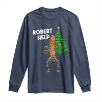 Funny Marcus The Worm Christmas Long Sleeve Shirt Robert Help Xmas Tree - Wonder Print Shop