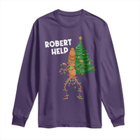 Funny Marcus The Worm Christmas Long Sleeve Shirt Robert Help Xmas Tree - Wonder Print Shop