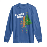 Funny Marcus The Worm Christmas Long Sleeve Shirt Robert Help Xmas Tree - Wonder Print Shop