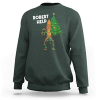Funny Marcus The Worm Christmas Sweatshirt Robert Help Xmas Tree - Wonder Print Shop