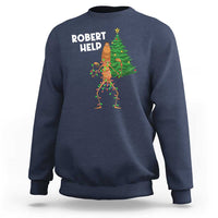 Funny Marcus The Worm Christmas Sweatshirt Robert Help Xmas Tree - Wonder Print Shop