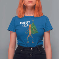 Funny Marcus The Worm Christmas T Shirt For Women Robert Help Xmas Tree - Wonder Print Shop