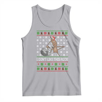 Funny Marcus The Worm Christmas Tank Top I Dont Like This Rock Xmas Holiday - Wonder Print Shop