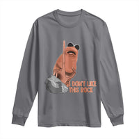 Funny Marcus The Worm Long Sleeve Shirt I Dont Like This Rock Meme - Wonder Print Shop