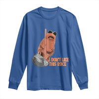 Funny Marcus The Worm Long Sleeve Shirt I Dont Like This Rock Meme - Wonder Print Shop