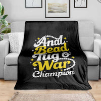 Funny Anal Bead Tug O War Throw Blanket Inappropriate Adult Humor Weird Cringe - Wonder Print Shop