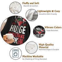 I Need A Huge Christmas Cocktail Throw Blanket Funny Xmas Adult Humor Party Drinking - Wonder Print Shop