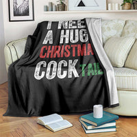 I Need A Huge Christmas Cocktail Throw Blanket Funny Adult Humor Xmas Party Drinking - Wonder Print Shop