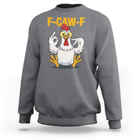Funny F Caw F 67 Meme Sweatshirt Cartoon Chicken Poultry Humor - Wonder Print Shop