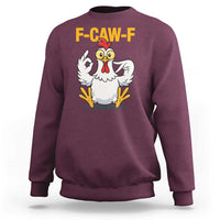 Funny F Caw F 67 Meme Sweatshirt Cartoon Chicken Poultry Humor - Wonder Print Shop