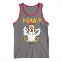 Funny F Caw F 67 Meme Tank Top Cartoon Chicken Poultry Humor - Wonder Print Shop