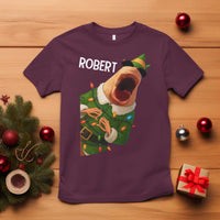 Funny Christmas Marcus The Worm Robert Xmas Elf T Shirt - Wonder Print Shop