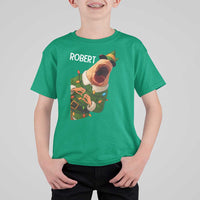 Funny Christmas Marcus The Worm Robert Xmas Elf T Shirt For Kid - Wonder Print Shop
