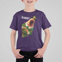 Funny Christmas Marcus The Worm Robert Xmas Elf T Shirt For Kid - Wonder Print Shop