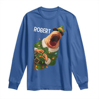 Funny Christmas Marcus The Worm Robert Xmas Elf Long Sleeve Shirt - Wonder Print Shop