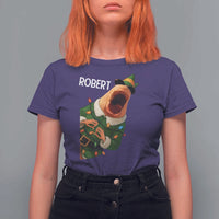 Funny Christmas Marcus The Worm Robert Xmas Elf T Shirt For Women - Wonder Print Shop