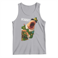 Funny Christmas Marcus The Worm Robert Xmas Elf Tank Top - Wonder Print Shop