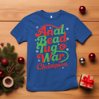 Funny Anal Bead Tug O War Christmas T Shirt Inappropriate Adult Humor Weird Cringe - Wonder Print Shop