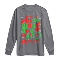 Funny Anal Bead Tug O War Christmas Long Sleeve Shirt Inappropriate Adult Humor Weird Cringe - Wonder Print Shop