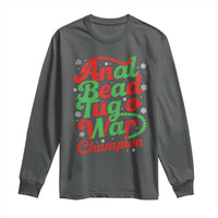 Funny Anal Bead Tug O War Christmas Long Sleeve Shirt Inappropriate Adult Humor Weird Cringe - Wonder Print Shop