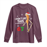 Funny Marcus The Worm 67 Meme Christmas Long Sleeve Shirt I Don't Like This It's Pissing Me Off - Wonder Print Shop