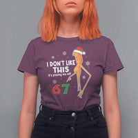 Funny Marcus The Worm 67 Meme Christmas T Shirt For Women I Don't Like This It's Pissing Me Off - Wonder Print Shop