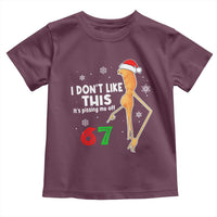 Funny Marcus The Worm 67 Meme Christmas Toddler T Shirt I Don't Like This It's Pissing Me Off - Wonder Print Shop