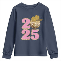 Howdy New Year 2025 Youth Sweatshirt Happy New Year Sparkling Cowboy Cowgirl