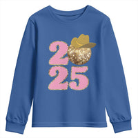 Howdy New Year 2025 Youth Sweatshirt Happy New Year Sparkling Cowboy Cowgirl