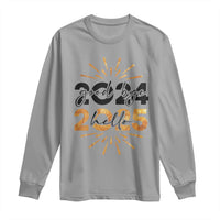 Goodbye 2024 Hello 2025 Long Sleeve Shirt New Year's Eve Party
