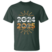 Goodbye 2024 Hello 2025 T Shirt New Year's Eve Party Fireworks - Wonder Print Shop