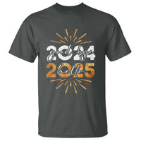 Goodbye 2024 Hello 2025 T Shirt New Year's Eve Party Fireworks - Wonder Print Shop
