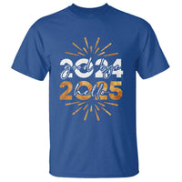 Goodbye 2024 Hello 2025 T Shirt New Year's Eve Party Fireworks - Wonder Print Shop
