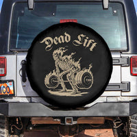 Funny Deadlifts Lifting Weights Gym Skeleton Spare Tire Cover - Wonder Print Shop