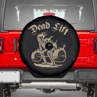 Funny Deadlifts Lifting Weights Gym Skeleton Spare Tire Cover - Wonder Print Shop