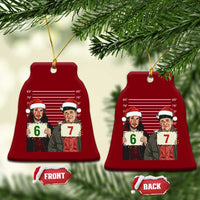 Funny 67 Christmas Movie Ceramic Ornament Six Seven Wet Bandits Home Xmas Alone - Wonder Print Shop