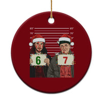 Funny 67 Christmas Movie Ceramic Ornament Six Seven Wet Bandits Home Xmas Alone - Wonder Print Shop