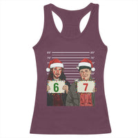 Funny 67 Christmas Movie Racerback Tank Top Six Seven Wet Bandits Home Xmas Alone - Wonder Print Shop