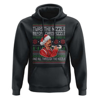 Funny Christmas Hip Hop Rap Gang Hoodie Twas The Nizzle Before Chrismizzle And All Through The Hizzle - Wonder Print Shop