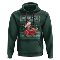 Funny Christmas Hip Hop Rap Gang Hoodie Twas The Nizzle Before Chrismizzle And All Through The Hizzle - Wonder Print Shop