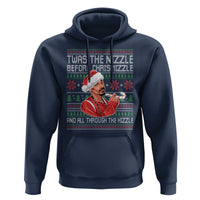 Funny Christmas Hip Hop Rap Gang Hoodie Twas The Nizzle Before Chrismizzle And All Through The Hizzle - Wonder Print Shop