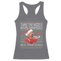 Funny Christmas Hip Hop Rap Gang Racerback Tank Top Twas The Nizzle Before Chrismizzle And All Through The Hizzle - Wonder Print Shop